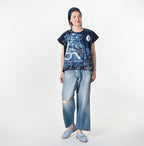Indigo Picture Book Bandana M Camisole Female Model