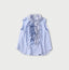Broadcloth Mix Frill Sleeveless Top