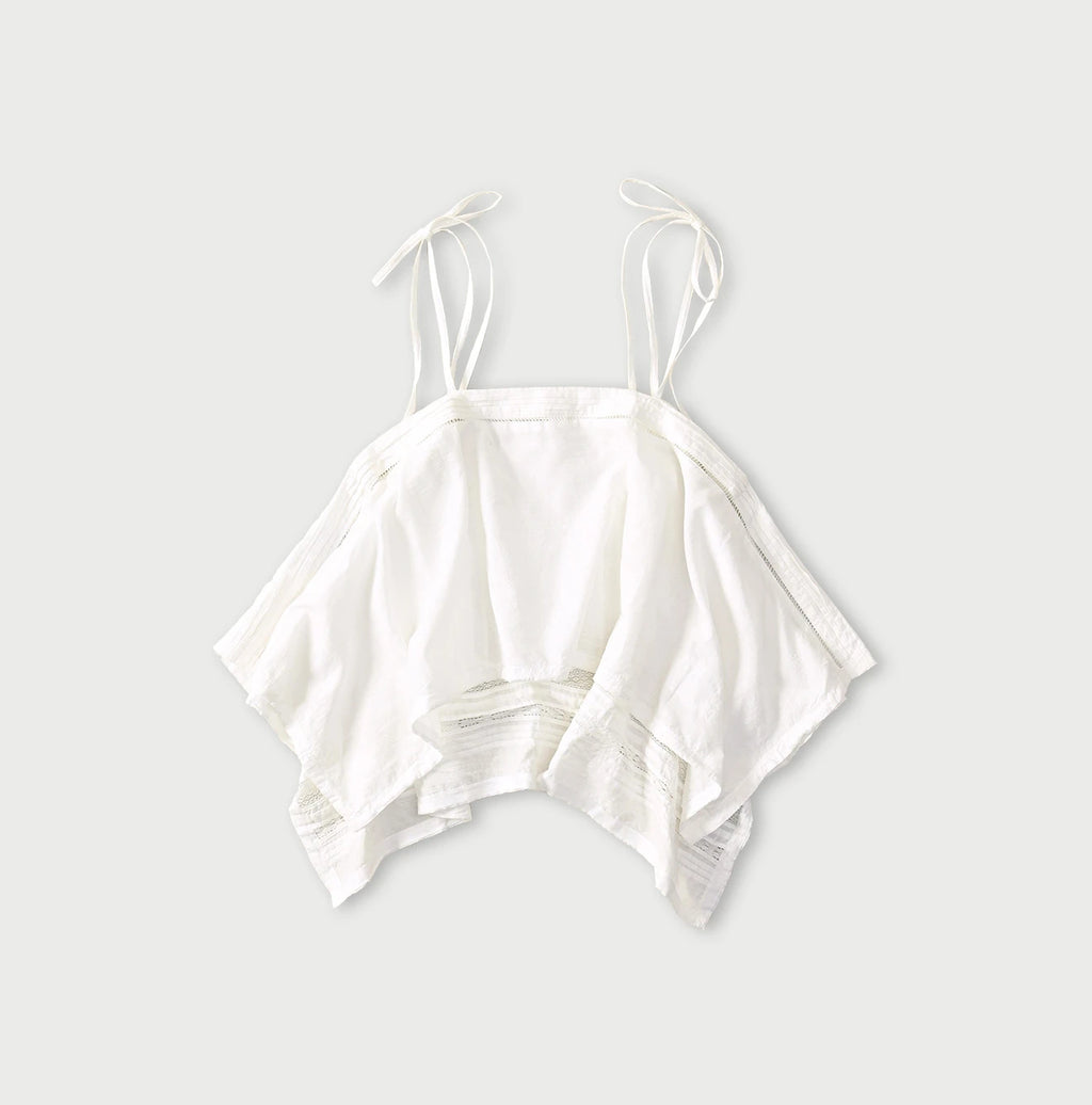 Indian Khadi Pintuck Lace Multi Camisole