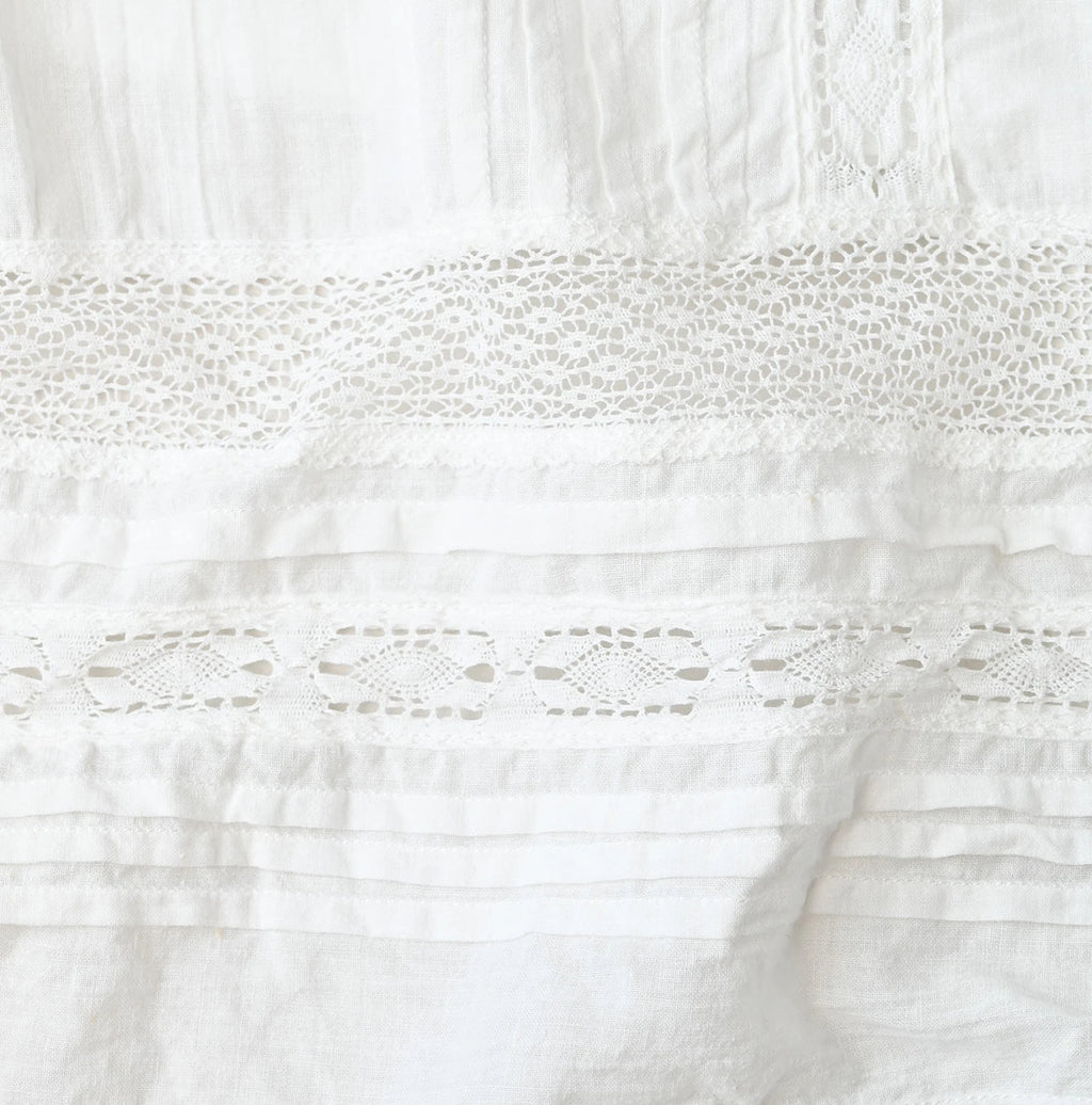 Indian Khadi Pintuck Lace Multi Camisole