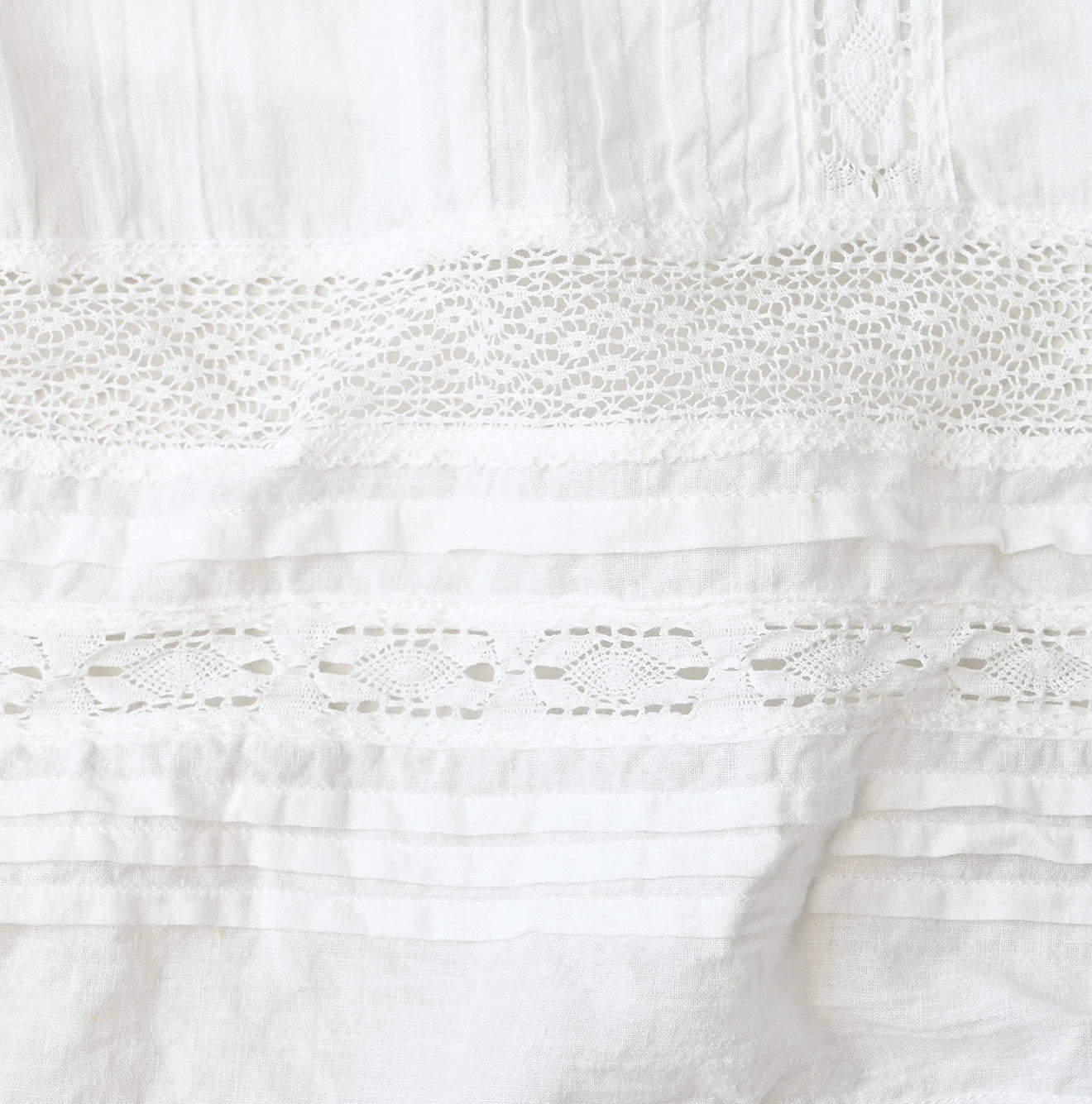 Indian Khadi Pintuck Lace Multi Camisole