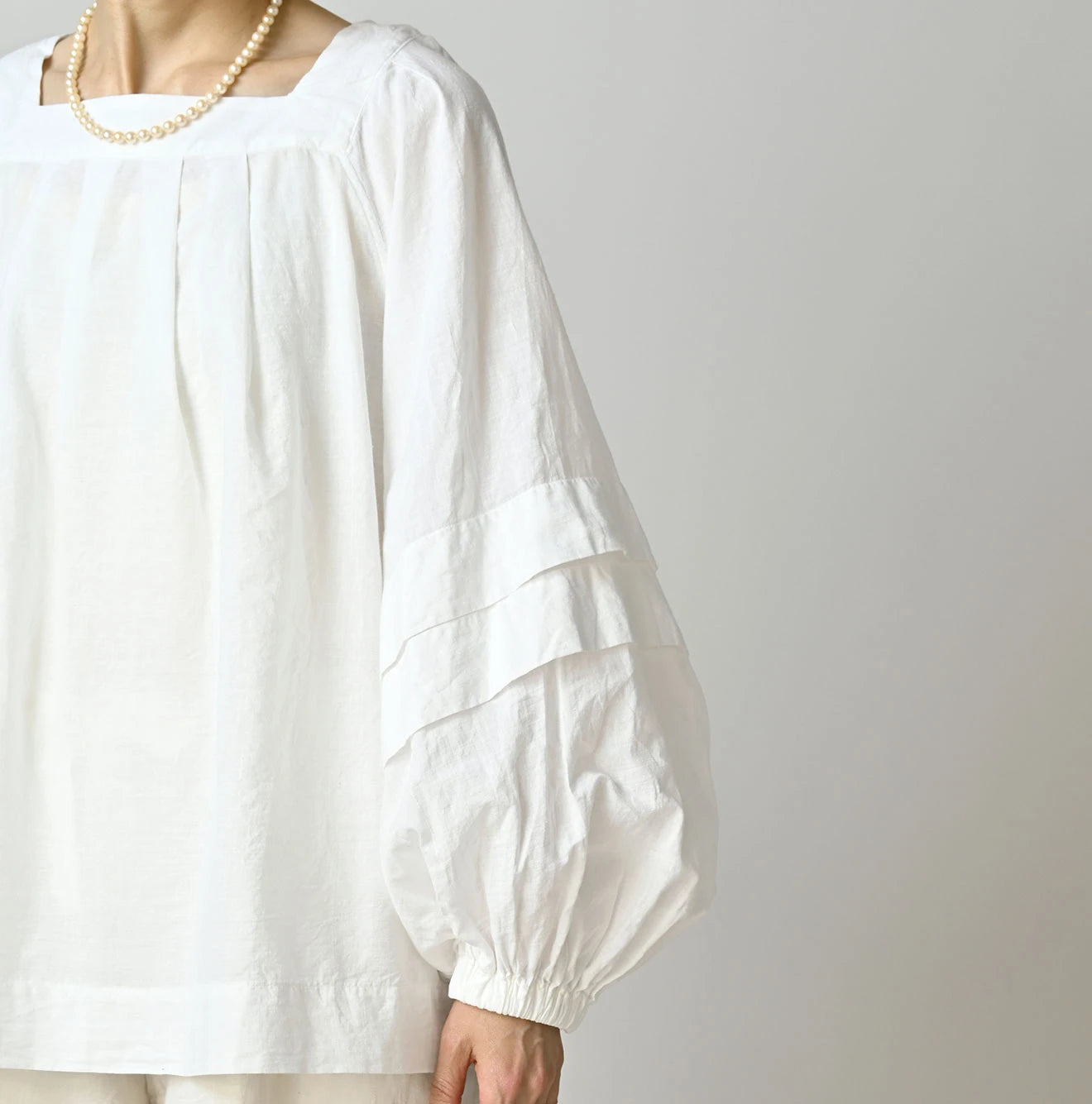 Indian Khadi Tiered Blouse