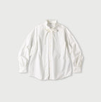 No.180 Miko Long Sleeve Coupé Bow Tie Shirt White