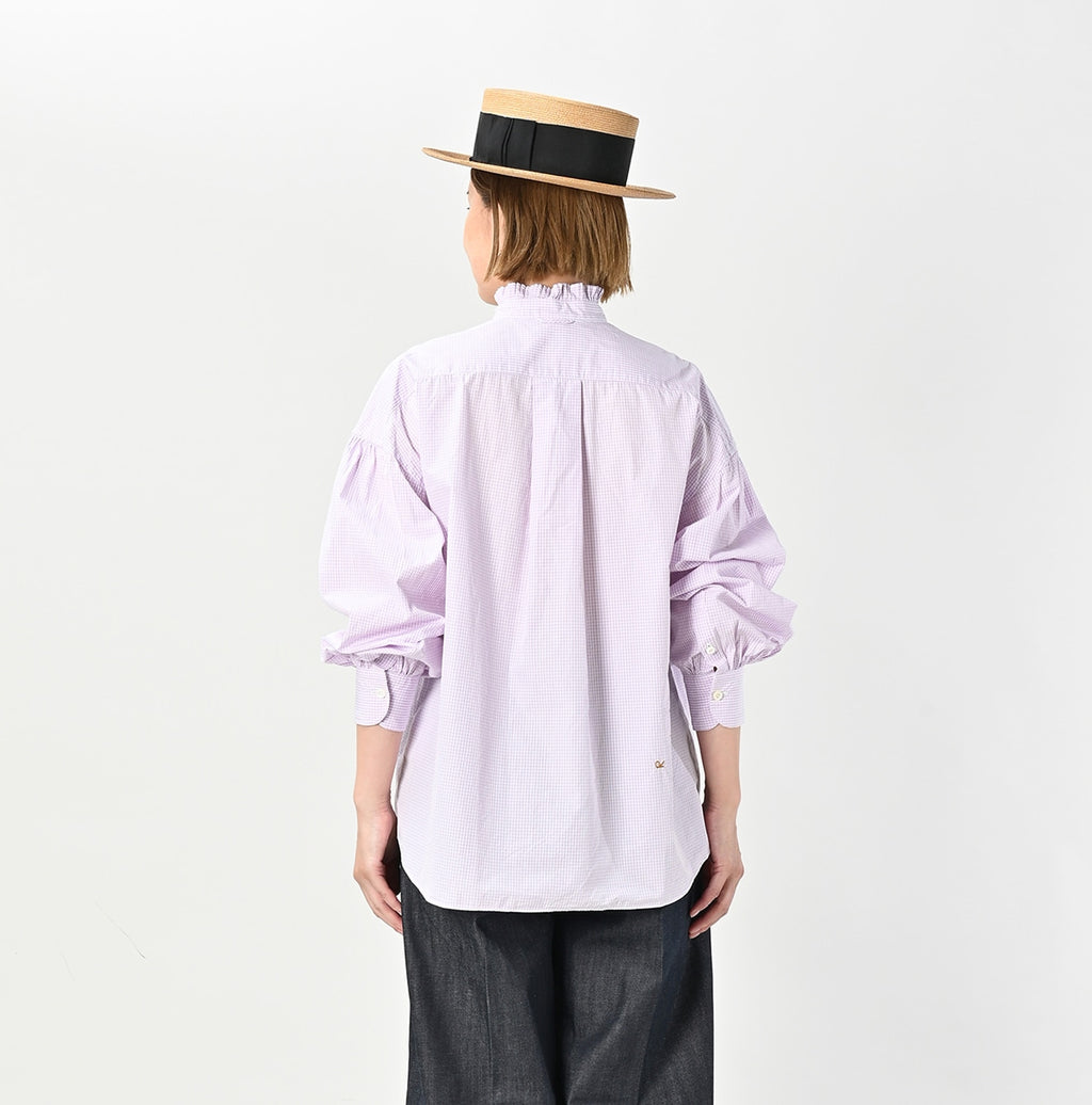 No.180 Miko Long Sleeve Coupé Bow Tie Shirt Female Model