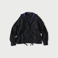 Indigo Linen Sateen Sailor Blouse