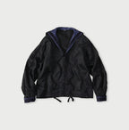 Indigo Linen Sateen Sailor Blouse