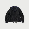 Indigo Linen Sateen Sailor Blouse