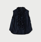 Indigo Batiste Frill Sleeveless Shirt