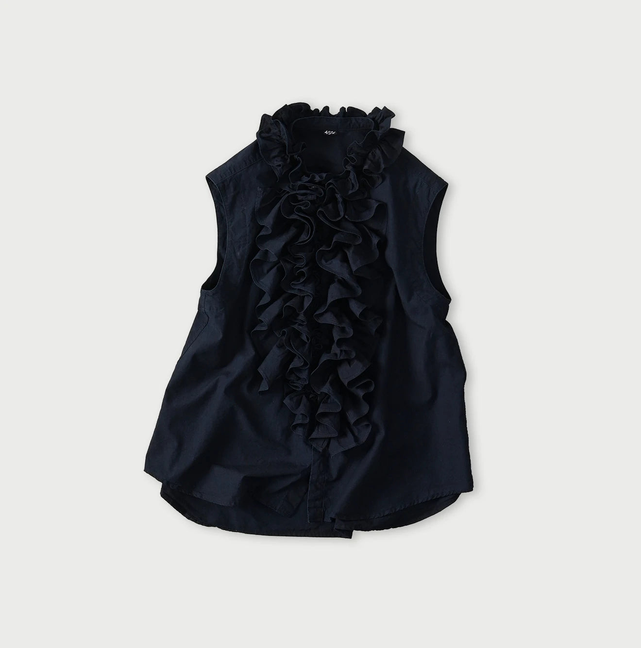 Indigo Batiste Frill Sleeveless Shirt