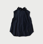 Indigo Batiste Frill Sleeveless Shirt