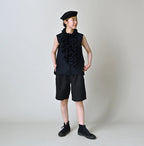 Indigo Batiste Frill Sleeveless Shirt