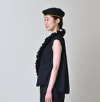 Indigo Batiste Frill Sleeveless Shirt