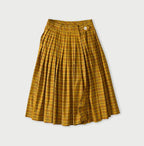 Broad Madras Check Tuck Wrap Skirt