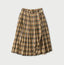 Broadcloth Madras Check Tuck Wrap Skirt