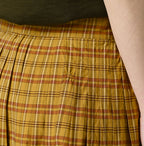 Broad Madras Check Tuck Wrap Skirt