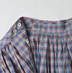 Broad Madras Check Tuck Wrap Skirt