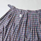 Broad Madras Check Tuck Wrap Skirt