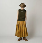 Broad Madras Check Tuck Wrap Skirt