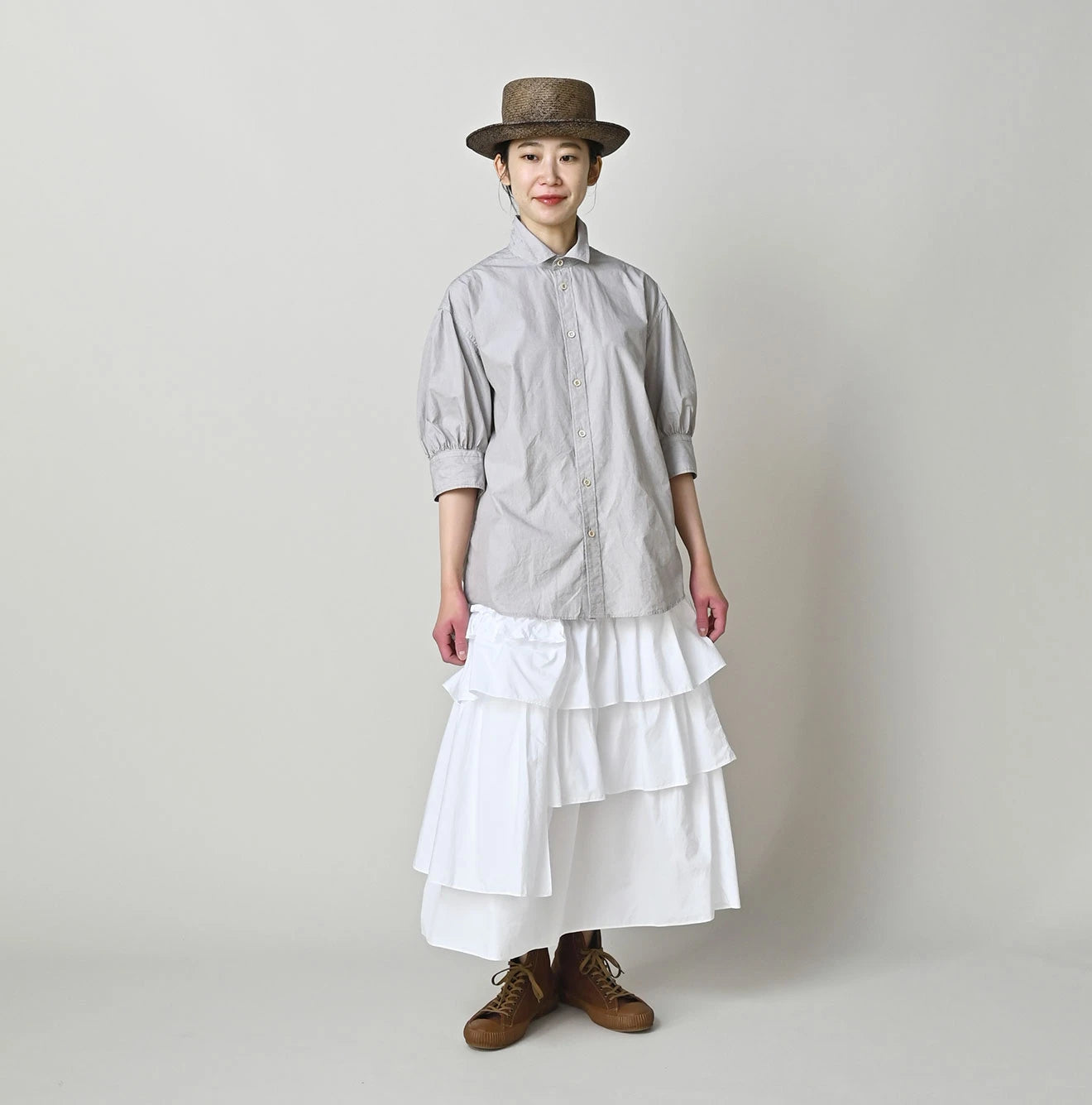 Broadcloth Tiered Skirt