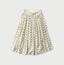 Gauze Polka Dots Print Tuck Wrap Skirt