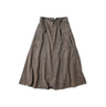 Indigo Mini Herringbone Cotton Tweed Work Flare Skirt