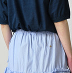 Broadcloth Mix Tiered Skirt