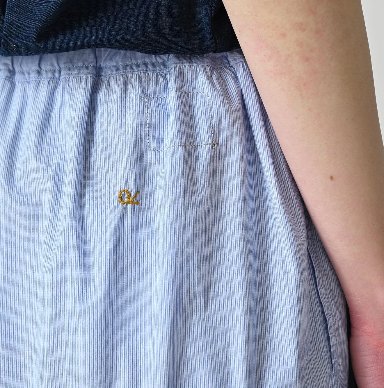 Broadcloth Mix Tiered Skirt
