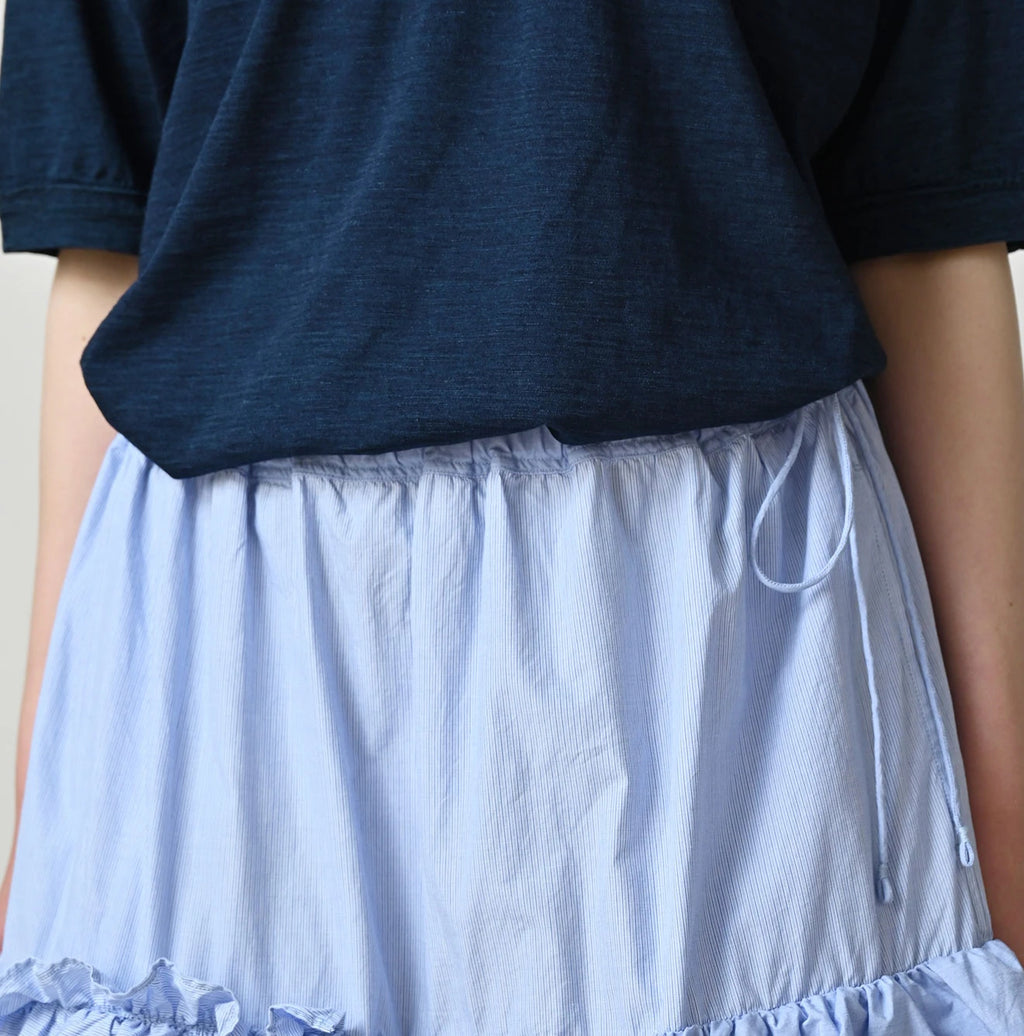 Broadcloth Mix Tiered Skirt