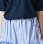 Broadcloth Mix Tiered Skirt
