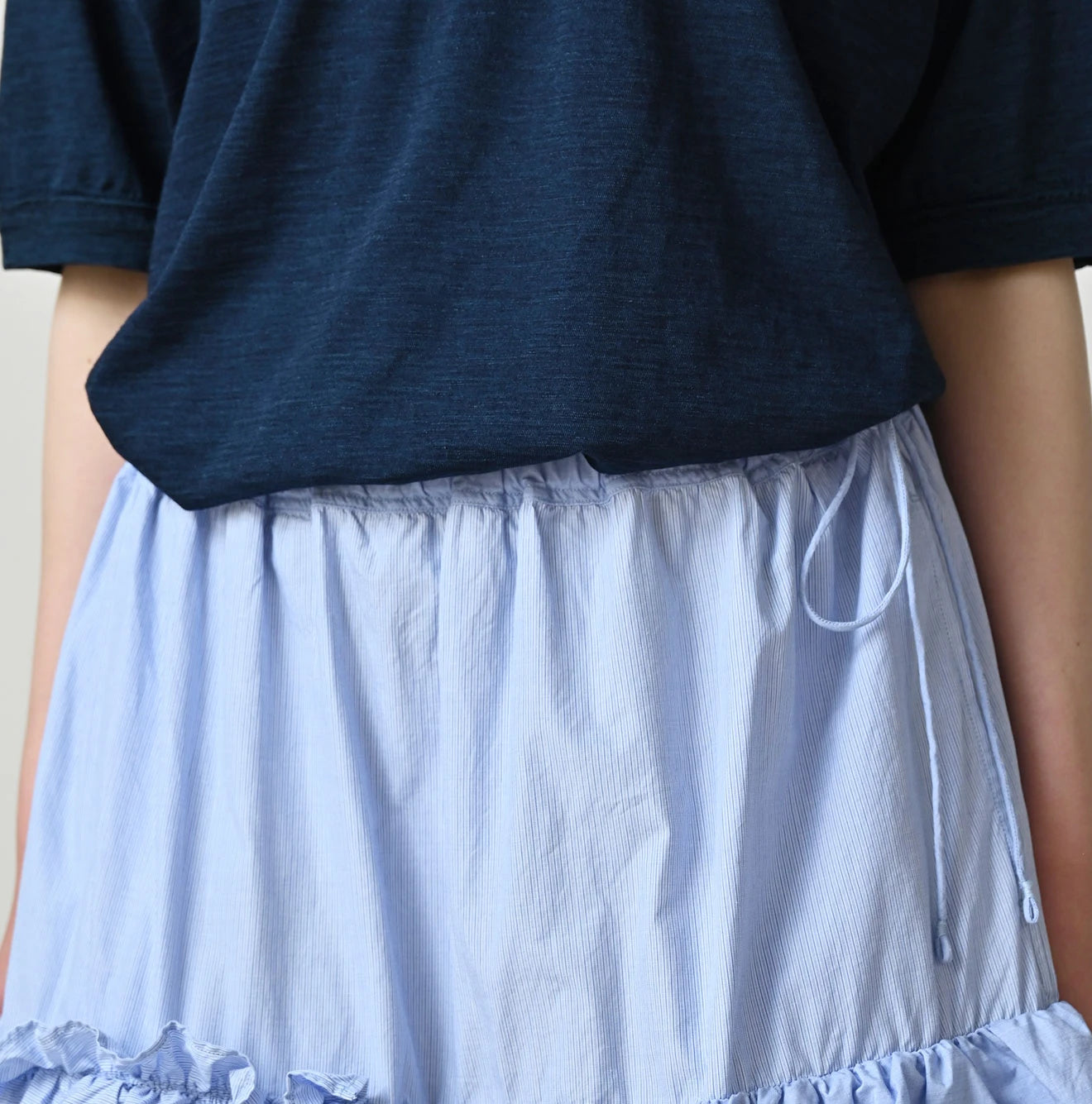 Broadcloth Mix Tiered Skirt