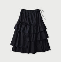 Indigo Batiste Tiered Skirt