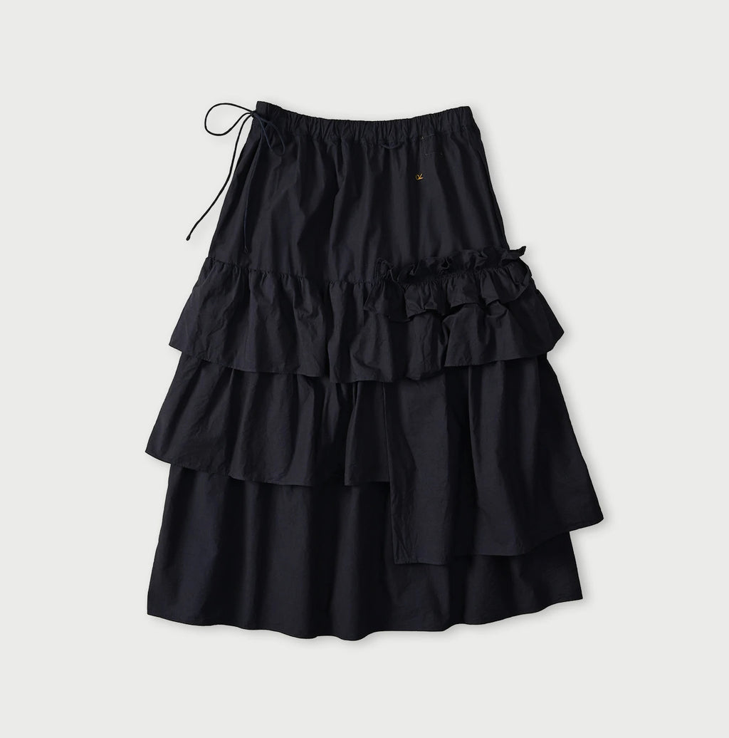 Indigo Batiste Tiered Skirt
