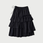 Indigo Batiste Tiered Skirt
