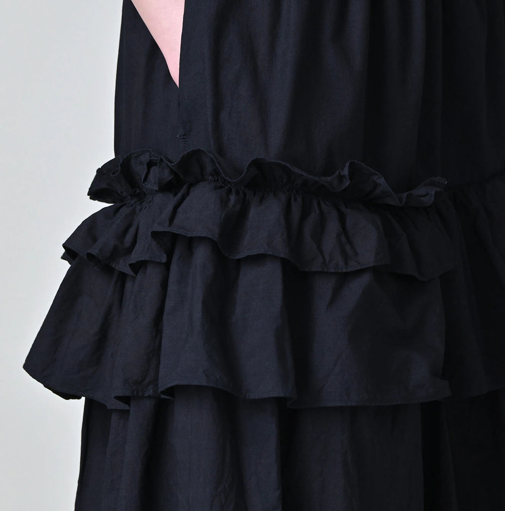 Indigo Batiste Tiered Skirt