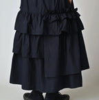 Indigo Batiste Tiered Skirt