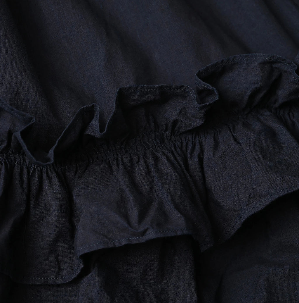 Indigo Batiste Tiered Skirt
