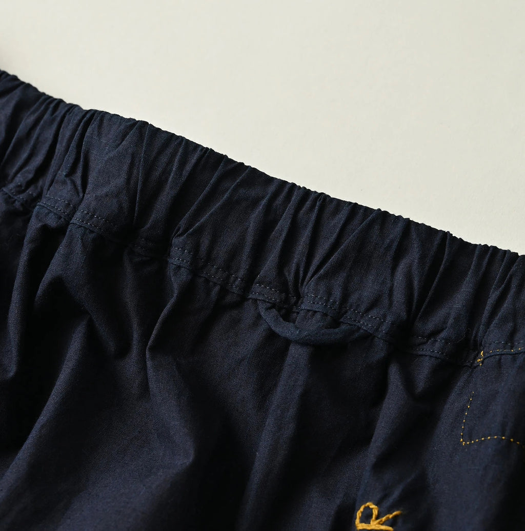 Indigo Batiste Tiered Skirt