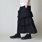 Indigo Batiste Tiered Skirt