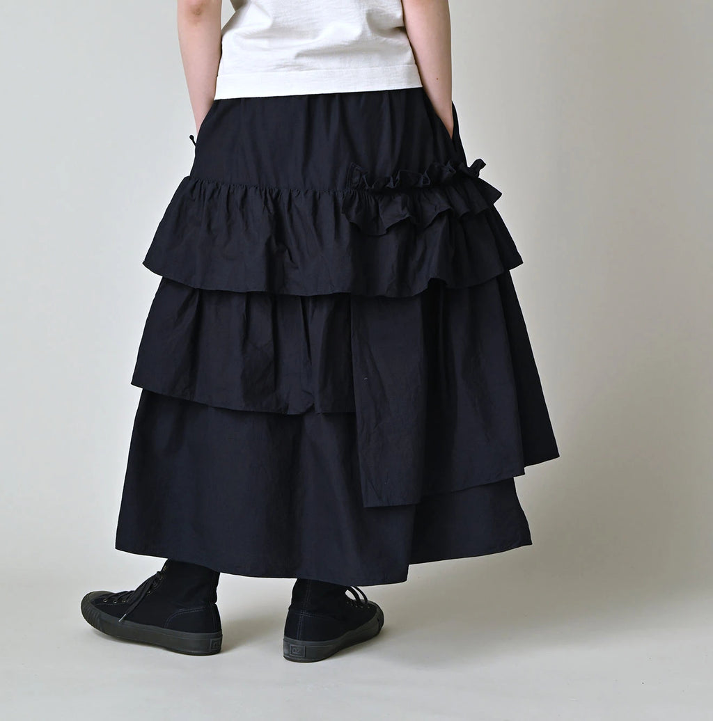 Indigo Batiste Tiered Skirt