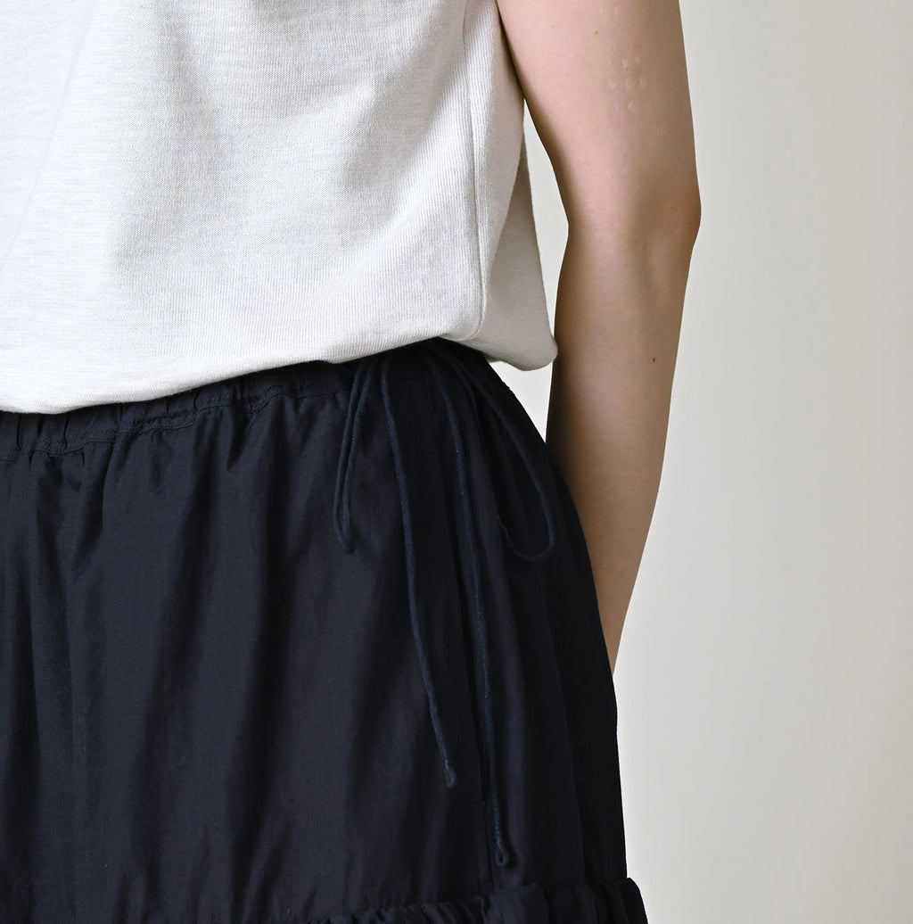 Indigo Batiste Tiered Skirt
