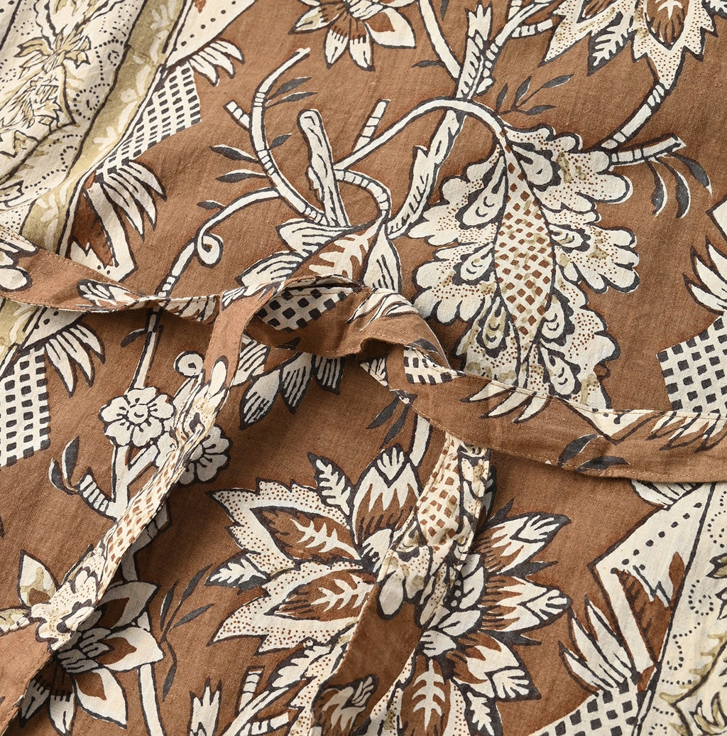 Sarasa Block Print Dress Detail