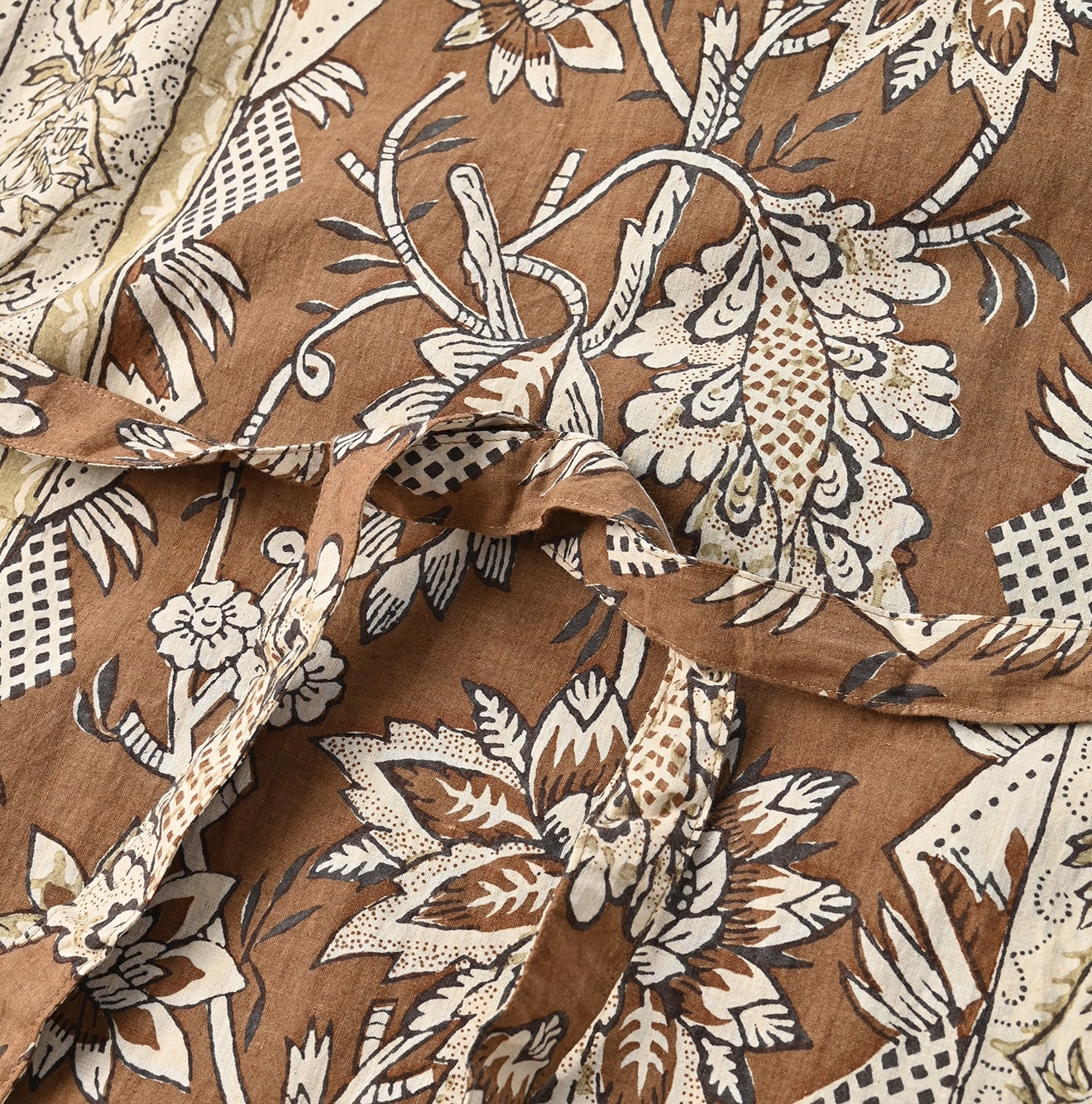 Sarasa Block Print Dress Detail