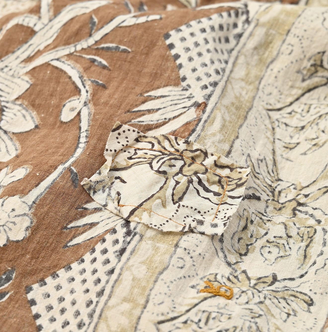 Sarasa Block Print Dress Detail