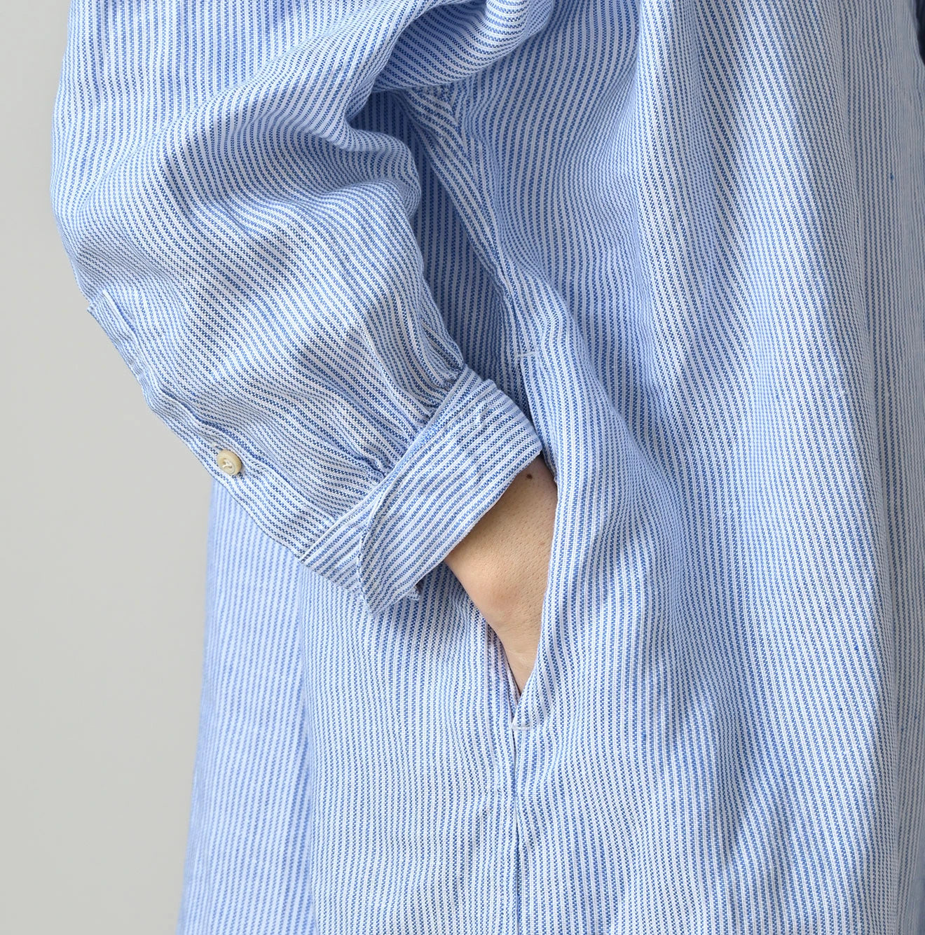 Linen OX Big Shirt Dress