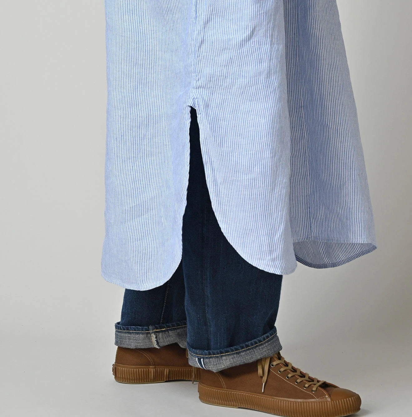 Linen OX Big Shirt Dress