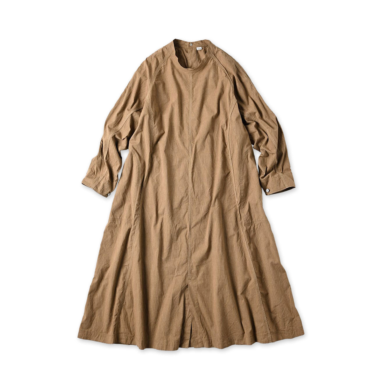 Yorimoku Hira Military Cover All Dress Beige
