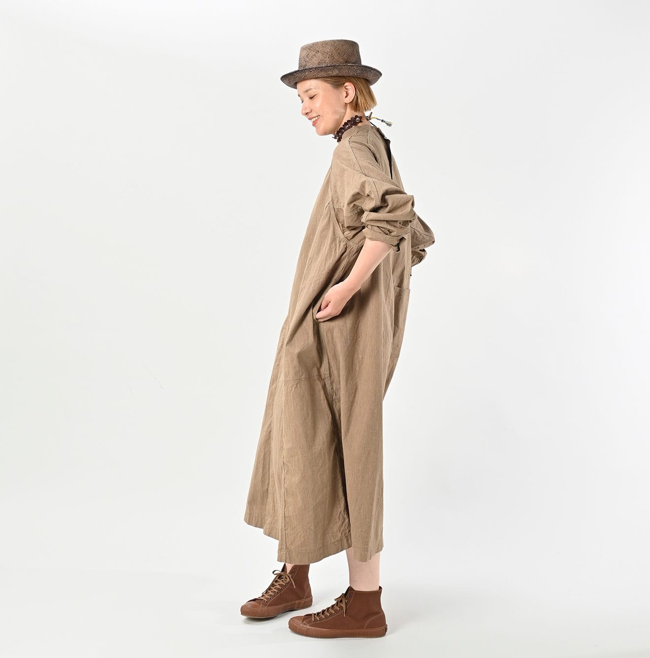 Yorimoku Hira Military Cover All Dress Female Model