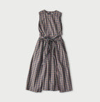 Broad Madras Check Wrap Dress