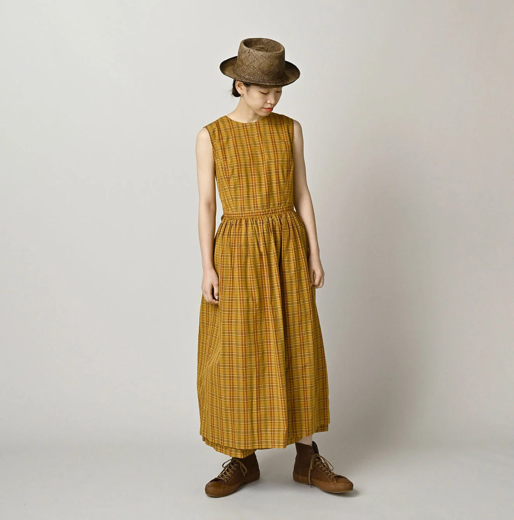 Broad Madras Check Wrap Dress
