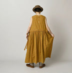 Broad Madras Check Wrap Dress